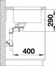 BLANCO Andano 500/180-U vänster Infino – bild 5