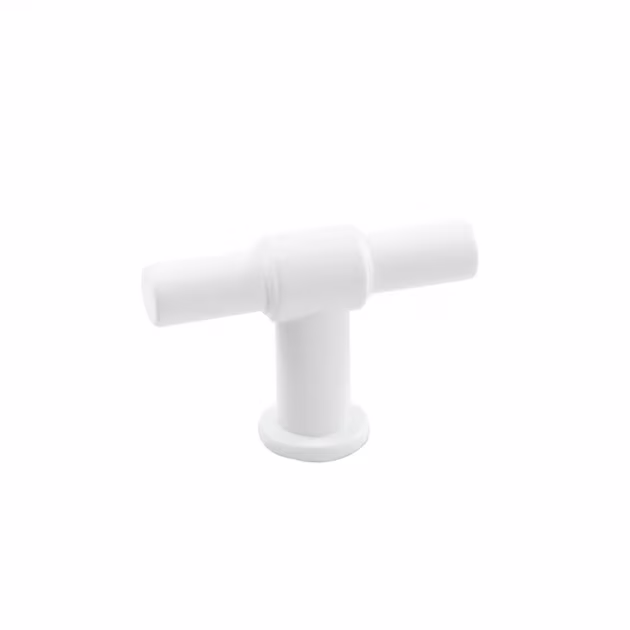 Knoppar – Knopp T-type - Mattvit från Beslag Design till kök och badrum